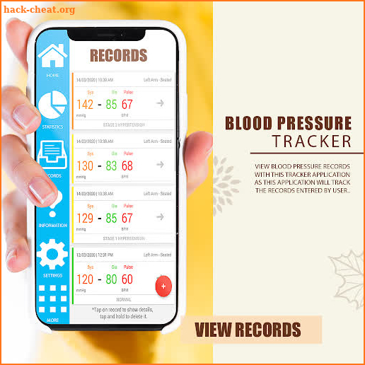 Blood Pressure : BP Health History Records Tracke screenshot