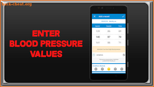 Blood Pressure Check Diary : BP Tracker : BP Info screenshot