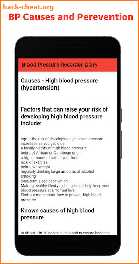 Blood Pressure Checker - BP Tracker Diary screenshot