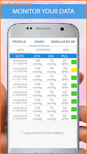 Blood Pressure Checker Diary - BP Info -BP Tracker screenshot