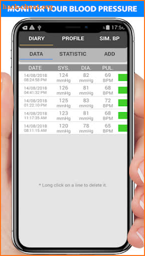 Blood Pressure Checker Logger : Scan Test Tracker screenshot