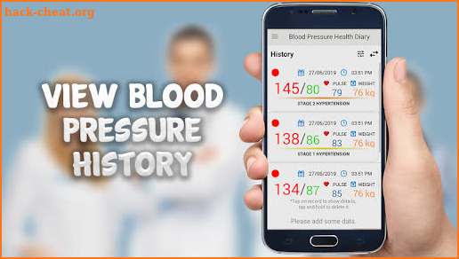 Blood Pressure Checker Test Scan : Log Diary screenshot