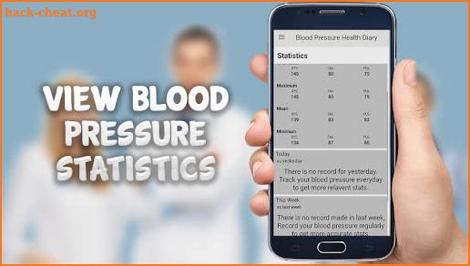 Blood Pressure Checker Test Scan : Log Diary screenshot