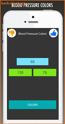 Blood Pressure Colors screenshot