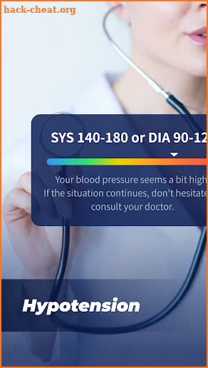 Blood Pressure Data screenshot