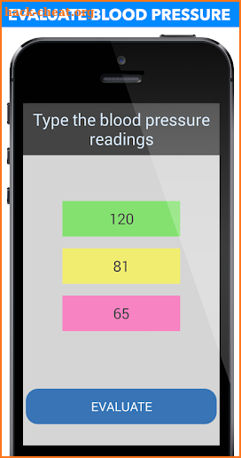 Blood Pressure Evaluation screenshot