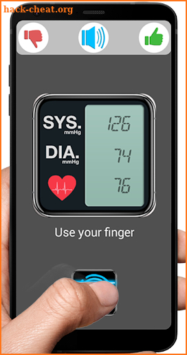 Blood Pressure Fingerprint Checker screenshot