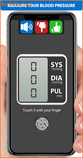 Blood Pressure Fingerprint Scanner screenshot