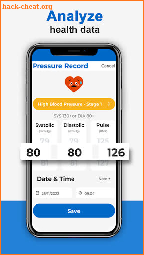 Blood Pressure: Health App screenshot