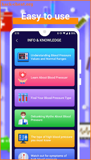 Blood Pressure Info screenshot