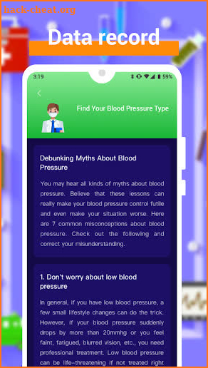 Blood Pressure Info screenshot