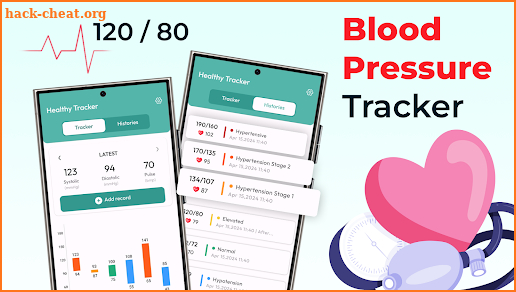 Blood Pressure Log: BP Monitor screenshot