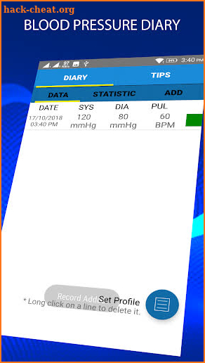 Blood Pressure Logger : BP Tracker : BP Чецкер screenshot