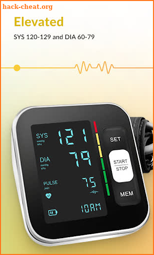 Blood Pressure Monitor screenshot