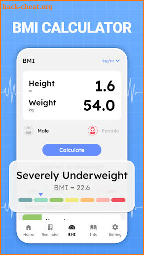 Blood Pressure Monitor App screenshot