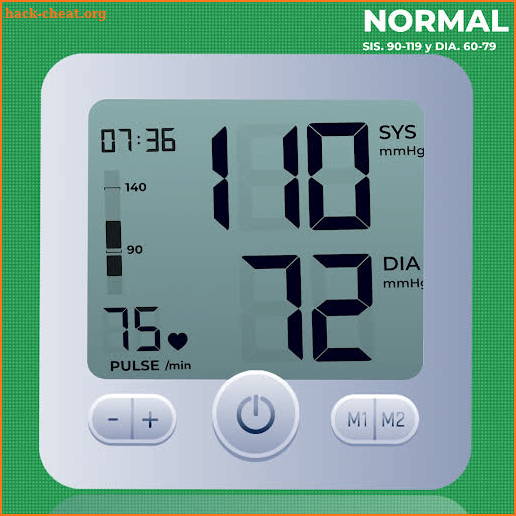 Blood Pressure Monitoring App screenshot