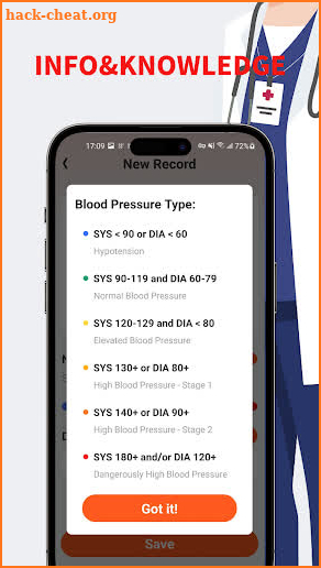 Blood Pressure Recorder screenshot