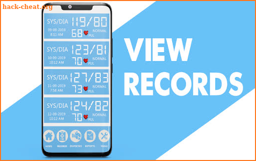Blood Pressure Tracker : BP History Checker Diary screenshot