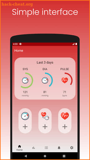 Blood Pressure Tracker BP Record screenshot