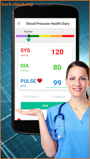 Blood Pressure Tracker : Scan Test Checker Diary screenshot