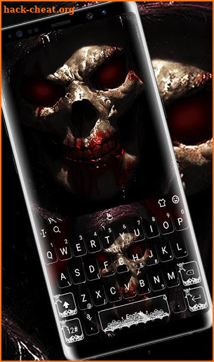 Blood Skull Gun Keyboard Theme screenshot