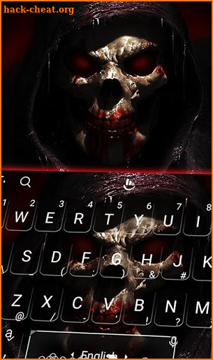 Blood Skull Gun Keyboard Theme screenshot
