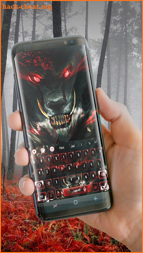 Blood Wolf Keyboard Theme screenshot