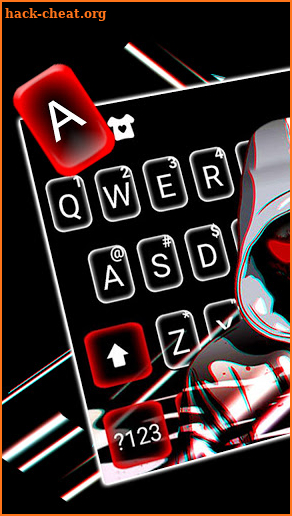 Bloody Mask Devil Keyboard Background screenshot