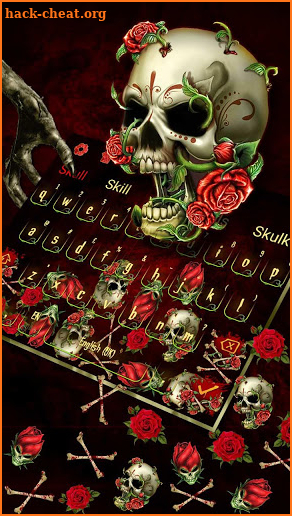 Bloody Rose Skull Gravity keyboard screenshot