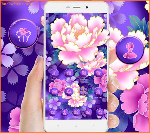 Bloom Purple Pretty Flower Theme screenshot