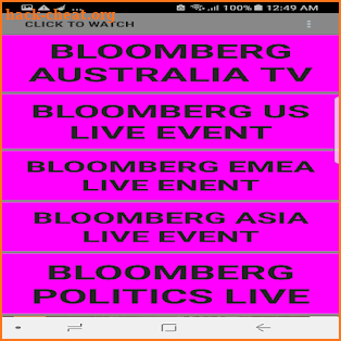 BLOOMBERG TV & EVENTS LIVE screenshot