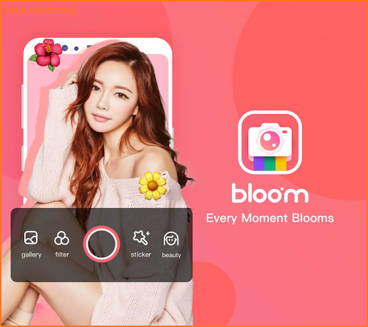 BloomCamera, Selfie, Beauty Filter, Funny Sticker screenshot