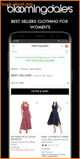 Bloomingdales screenshot