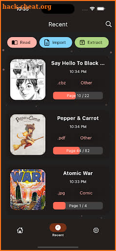 bloopworm: smart comic reader screenshot