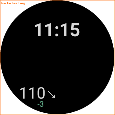 Blose Digital Watch face screenshot