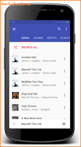 Blu Music Player screenshot