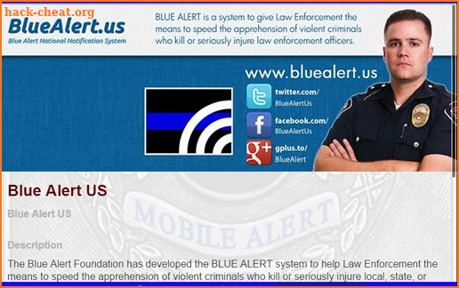 Blue Alert (National System) screenshot