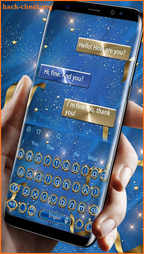 Blue and Golden Keyboard screenshot