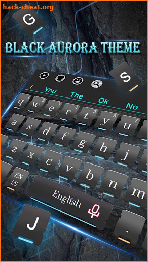 Blue Aurora Dark Keyboard screenshot