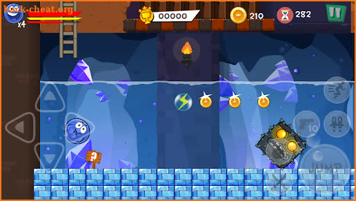 Blue Ball 8 Bounce Adventure screenshot
