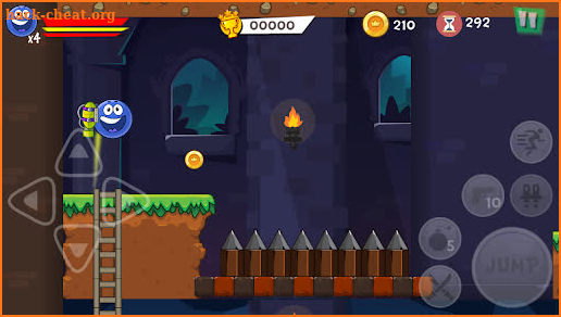Blue Ball 8 Bounce Adventure screenshot