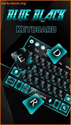 Blue Black Glass keyboard screenshot