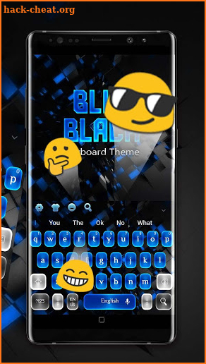 Blue Black Keyboard screenshot