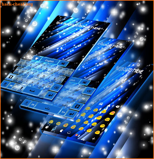 Blue Blades Keyboard Theme screenshot