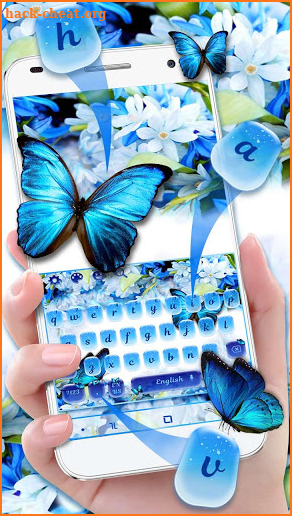 Blue Butterfly keyboard theme screenshot
