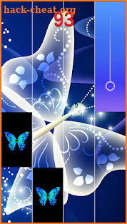 Blue Butterfly Piano Tiles 3 screenshot