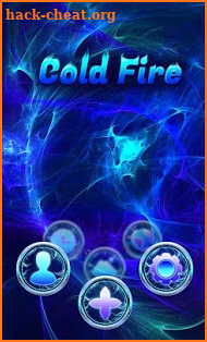 Blue Cold Fire GO Launcher screenshot