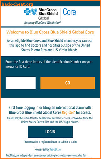Blue Cross Blue Shield Global Core screenshot
