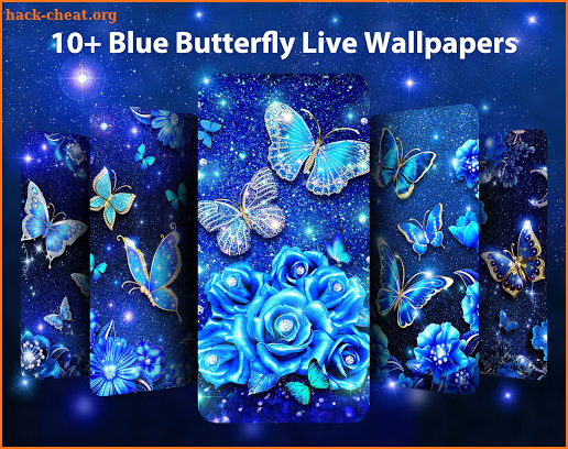 Blue Diamond Butterfly Live Wallpaper & Themes screenshot