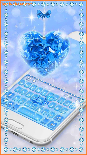 Blue Diamond Keyboard Theme screenshot